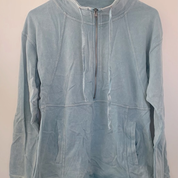 ViciCollection, Hem and Thread, Long Weekend Oversized Half Zip Sweater - Picture 6 of 9